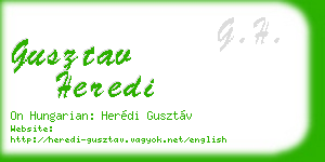 gusztav heredi business card